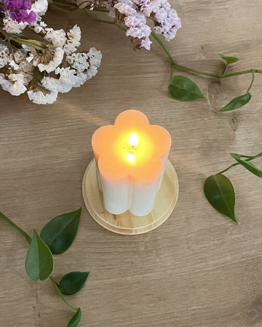 Velas Decorativa Pilar de Flor