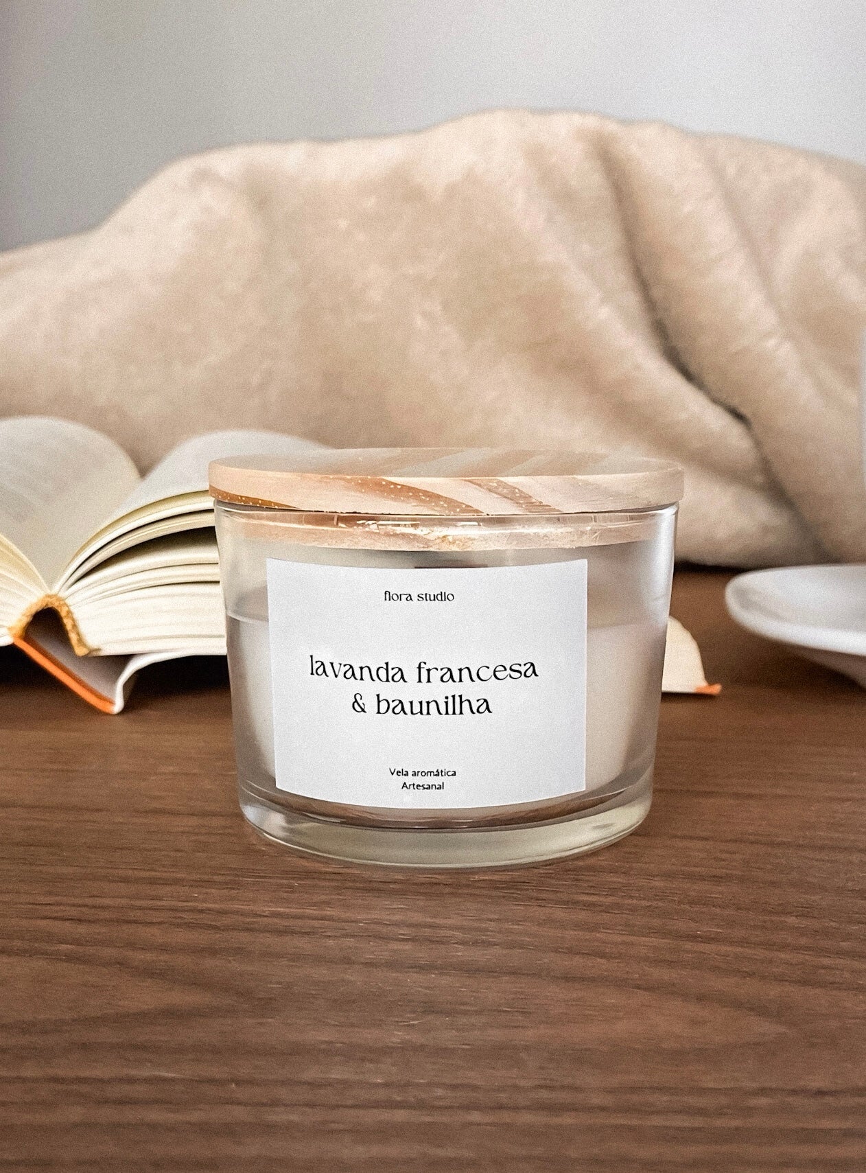 Vela Aromática Lavanda Francesa & Baunilha